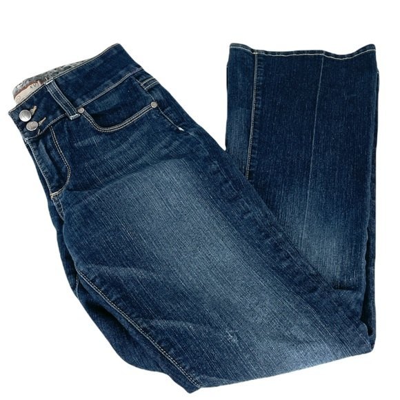 Paige H.H. Boot Cut Jeans Blue Size Petite 26 - Picture 1 of 8